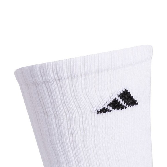 ADIDAS• ATHLETIC CUSHIONED CREW  SOCKS • 6 PAIRS - Picture 2 of 8